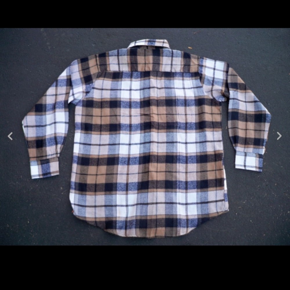 Vintage Campus Plaid Hunting Work Shirt Men's LG - Picture 6 of 9